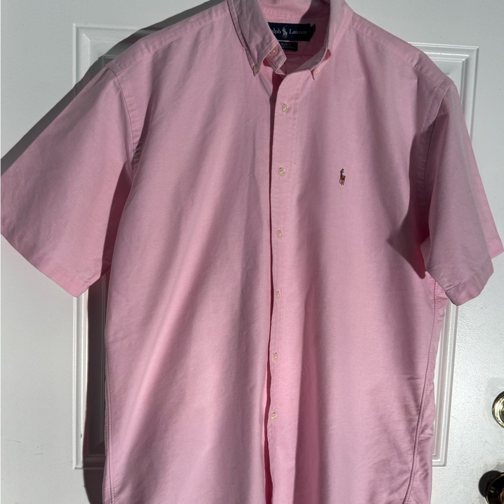 Ralph Lauren Men's Casual Pink Button Down Shirt